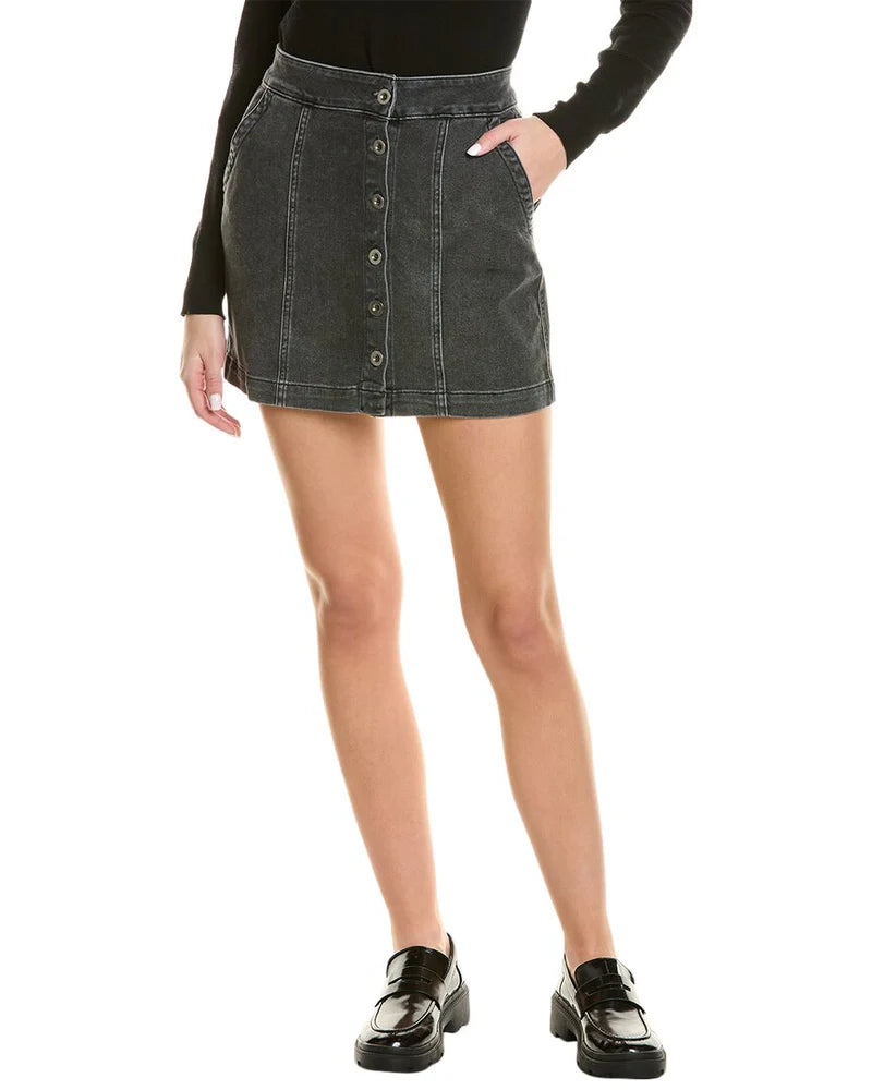 BELLA DAHL BUTTON DOWN MINI SKIRT