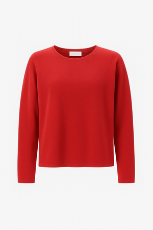 RICH & ROYAL FINE KNIT SWEATER WITH RAGLAN SLEEVES MADE IN ITALY