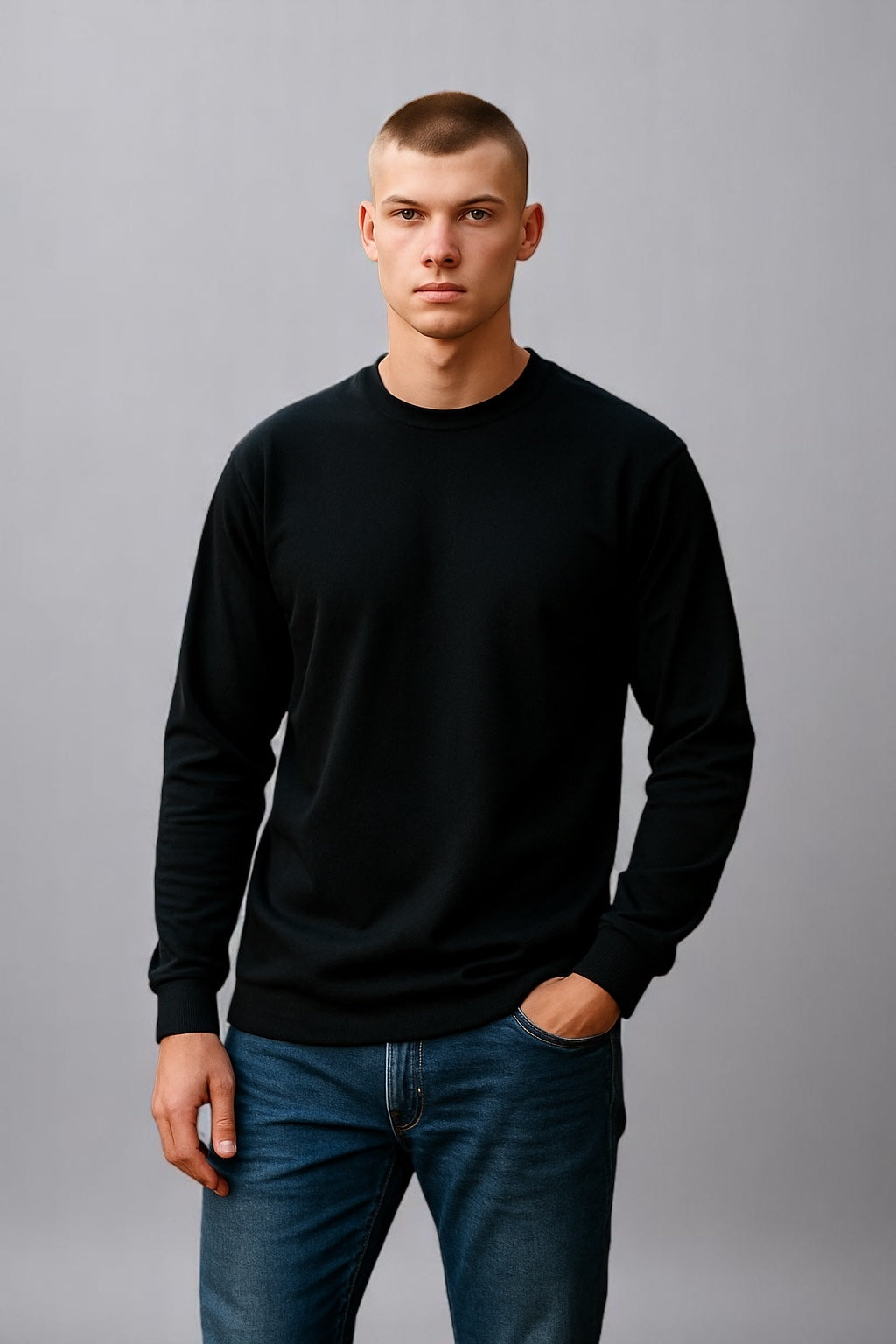 Sovrano crew neck pure merino Machine washable