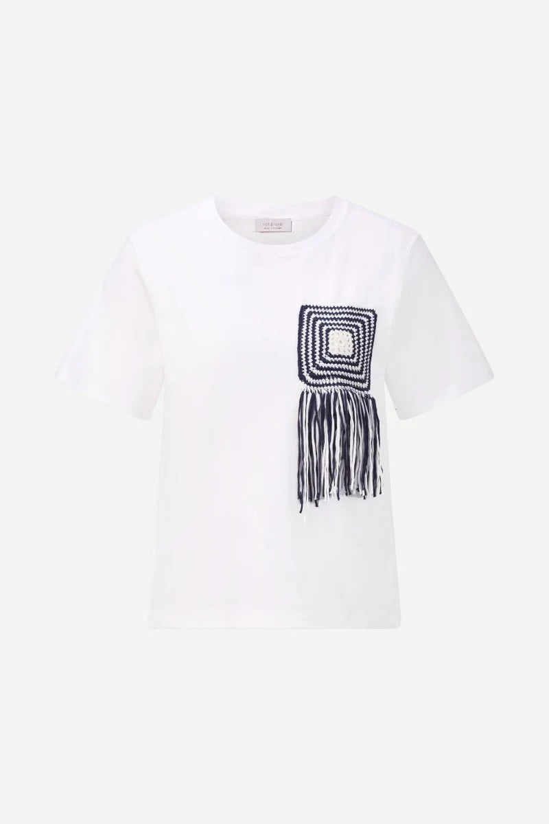 RICH & ROYAL WHITE T-SHIRT WITH PRINT