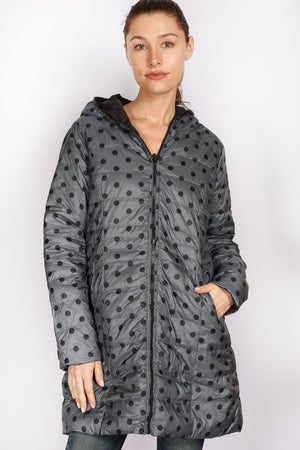 SABENA 3/4 LENGTH PACKAWAY REVERSIBLE DOWN JACKET