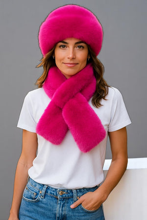 Luxurious Furry Hat & Scarf Set