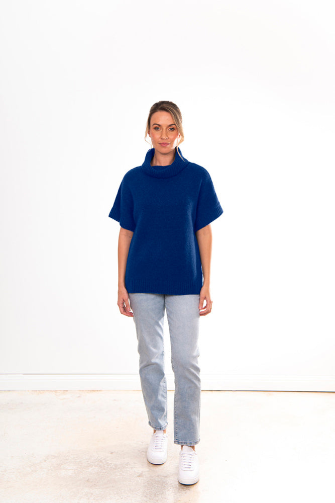 ROLL NECK SLOUCH VEST