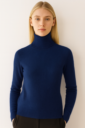 Pure Cashmere Roll Neck Pullover