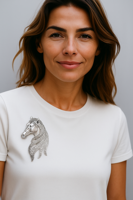 TAHLIA JEWELLERY HORSE BROOCH