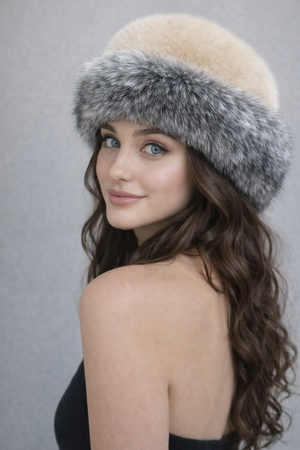 Premium Angora Furry Winter Hat leopard print