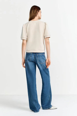 RICH & ROYAL T-SHIRT WITH PUFF SLEEVES