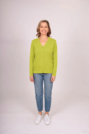 ESSENTIAL VEE NECK CARDIGAN