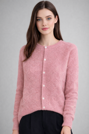 Ribbed cardigan Pure wool KNIT-ON AUSTRALIA