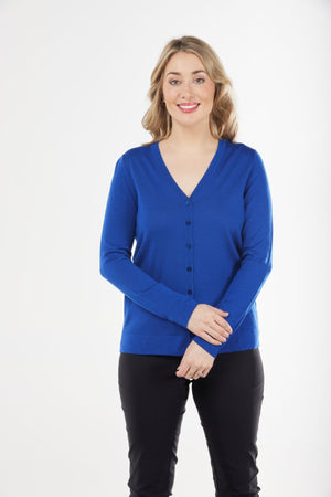 ESSENTIAL VEE NECK CARDIGAN