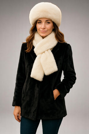 Luxurious Furry Hat & Scarf Set