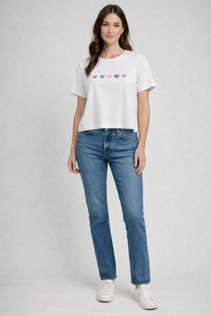 RICH & ROYAL WHITE T-SHIRT WITH PRINT