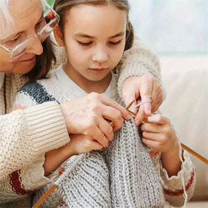 Wooden Knitting Needle Set