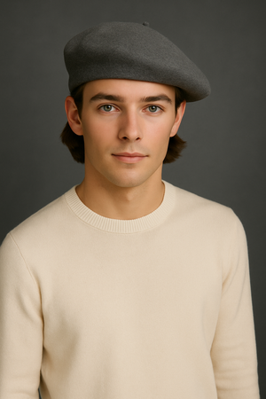 EXTRA FINE PURE WOOL BERET HAT