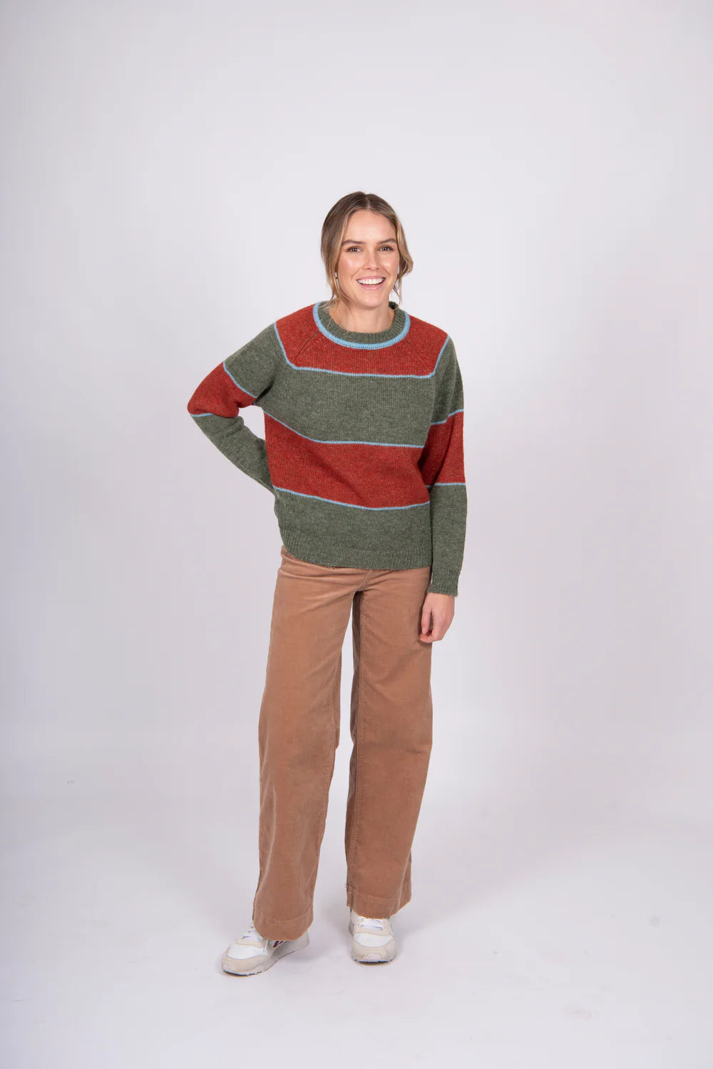 Mohair Block Stripe Pullover