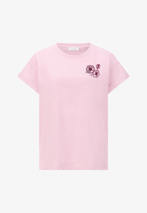 RICH & ROYAL ROSE WATER T-SHIRT WITH PRINT