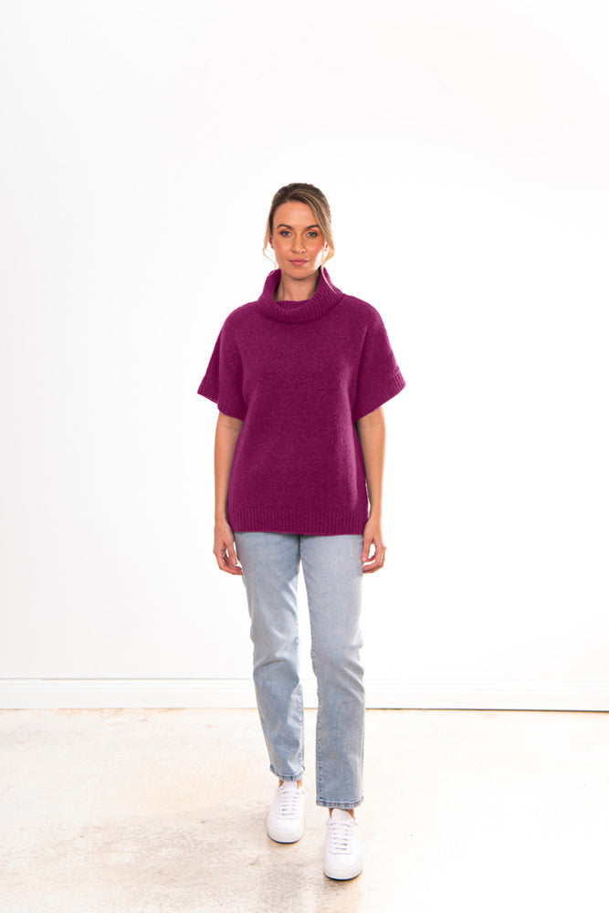 ROLL NECK SLOUCH VEST