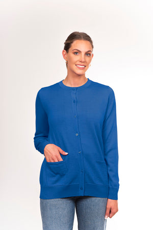 CLASSIC CARDIGAN WITH POCKETS only S in lilac available