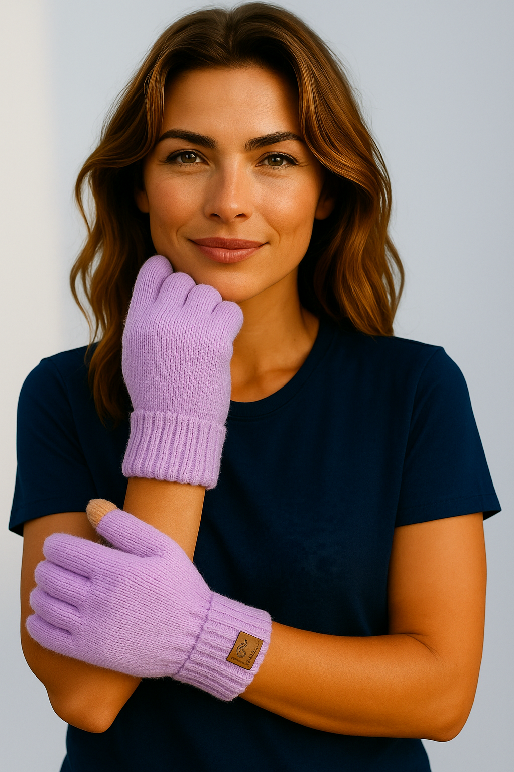 Unisex Alpaca Wool Gloves With Touch Screen
