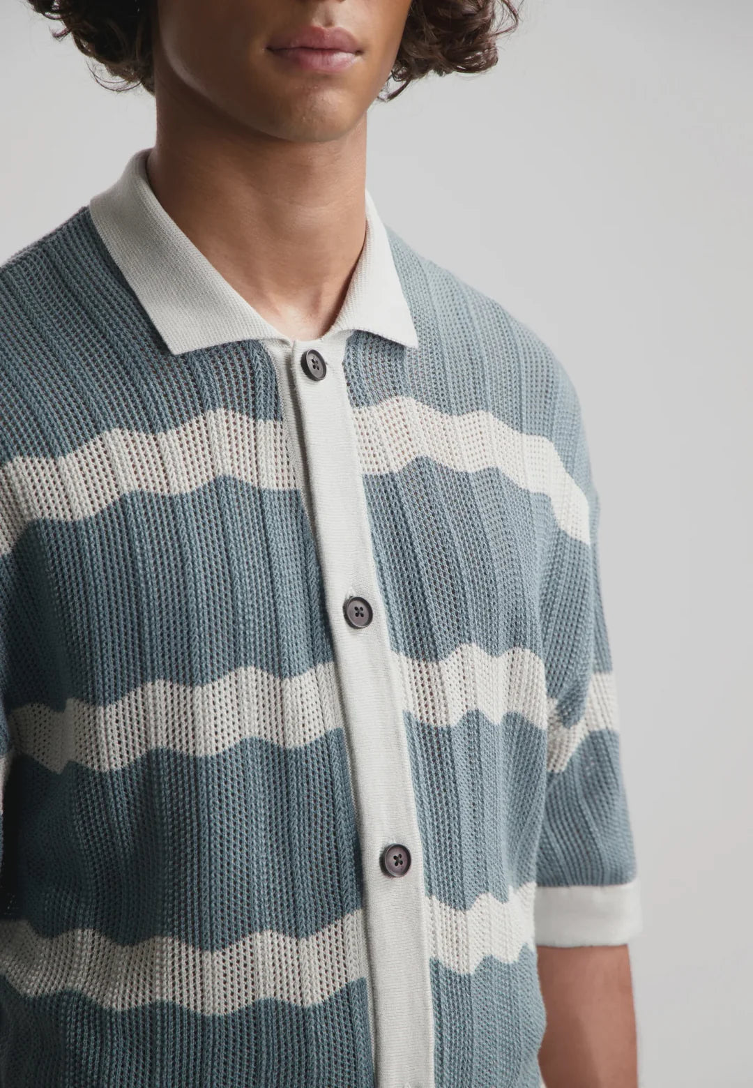 DSTREZZED TADEO SHORTSLEEVE STRIPE SHIRT