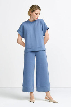 RICH & ROYAL wide-legged cropped trouser