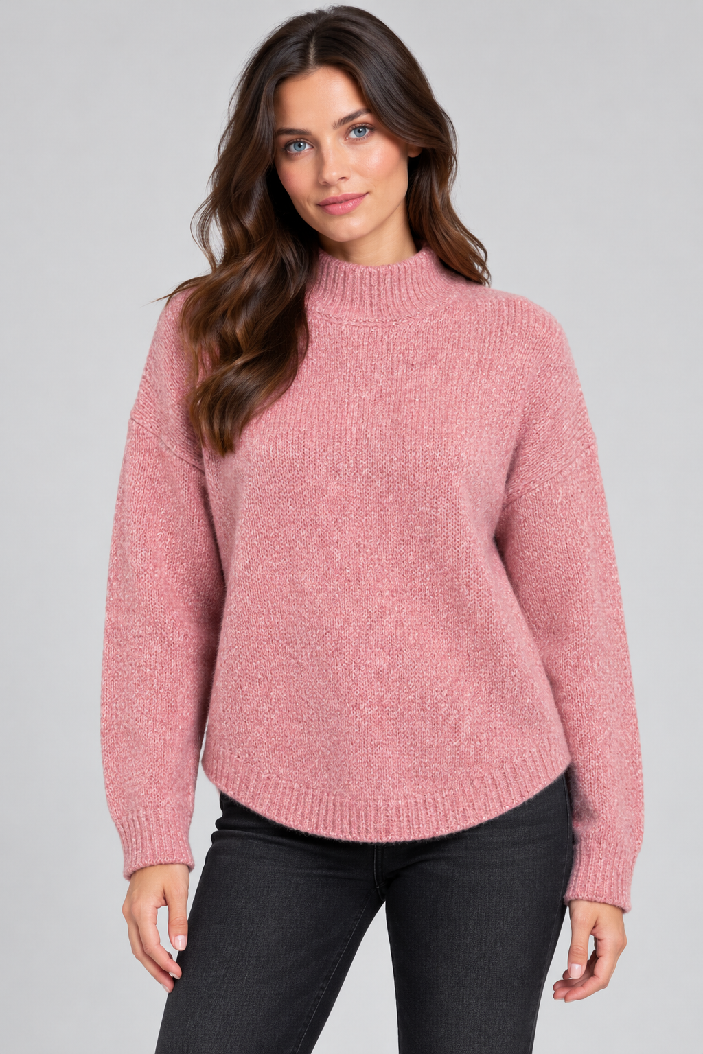 Bella - High Crew Cross-over Hem
