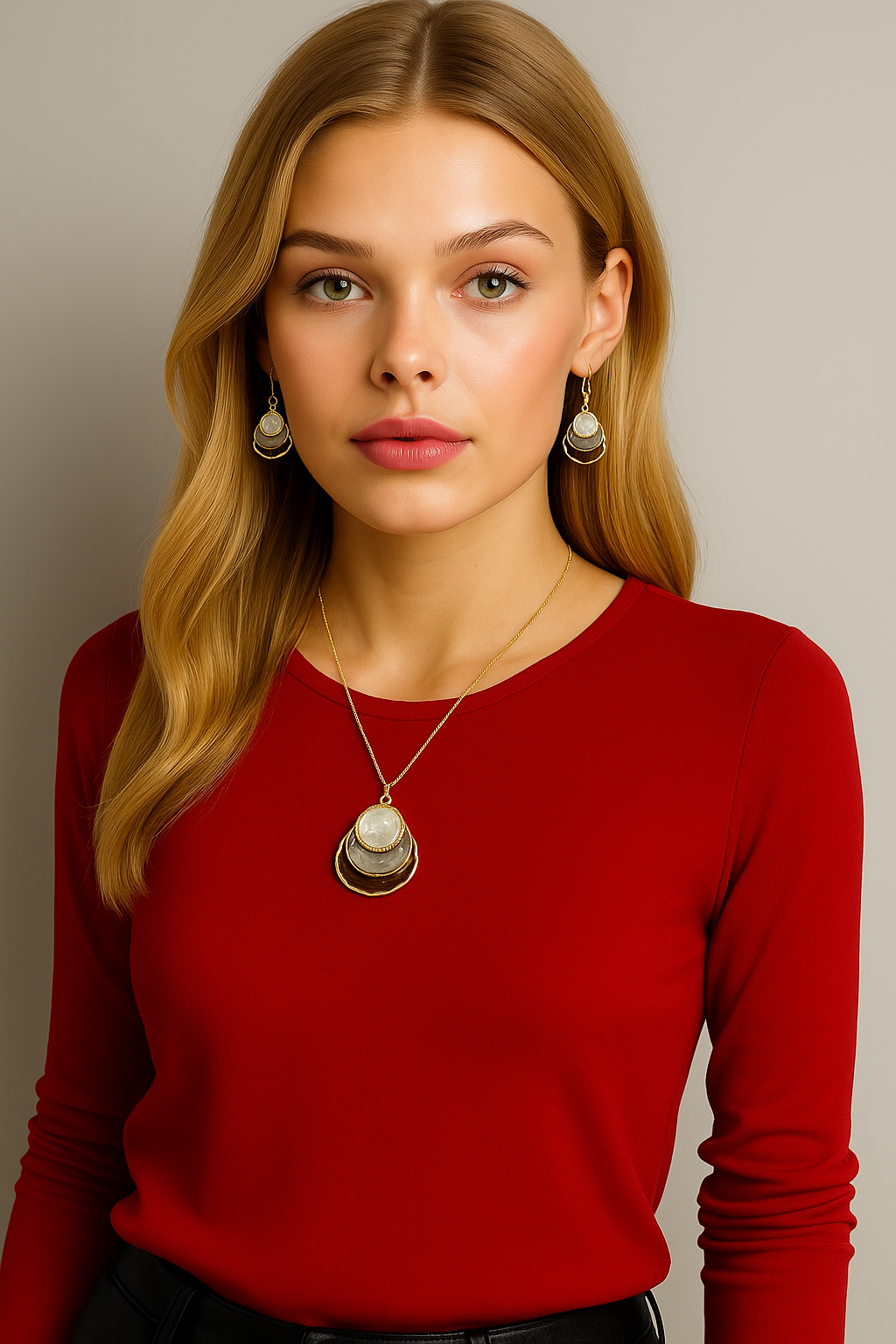 TAHLIA JEWLLERY LUXURY Flower Jewelry Set