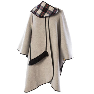 KESTA REVERSIBLE LONG LINE CAPE MADE IN UK