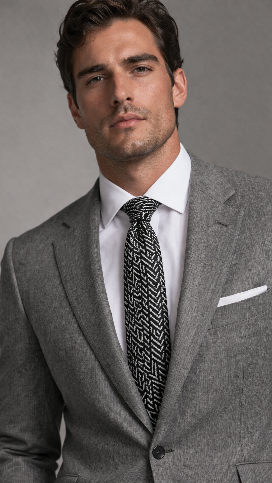 PURE WOOL TIE HAND MADE