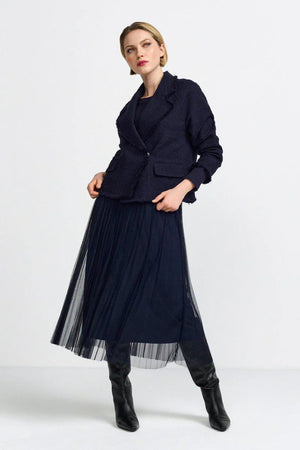 Rich & Royal Tulle Plisse Skirt Made in Italy