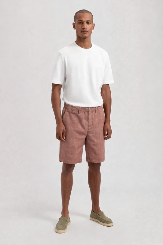 DSTREZZED LOGAN CHECKED BEACH SHORTS