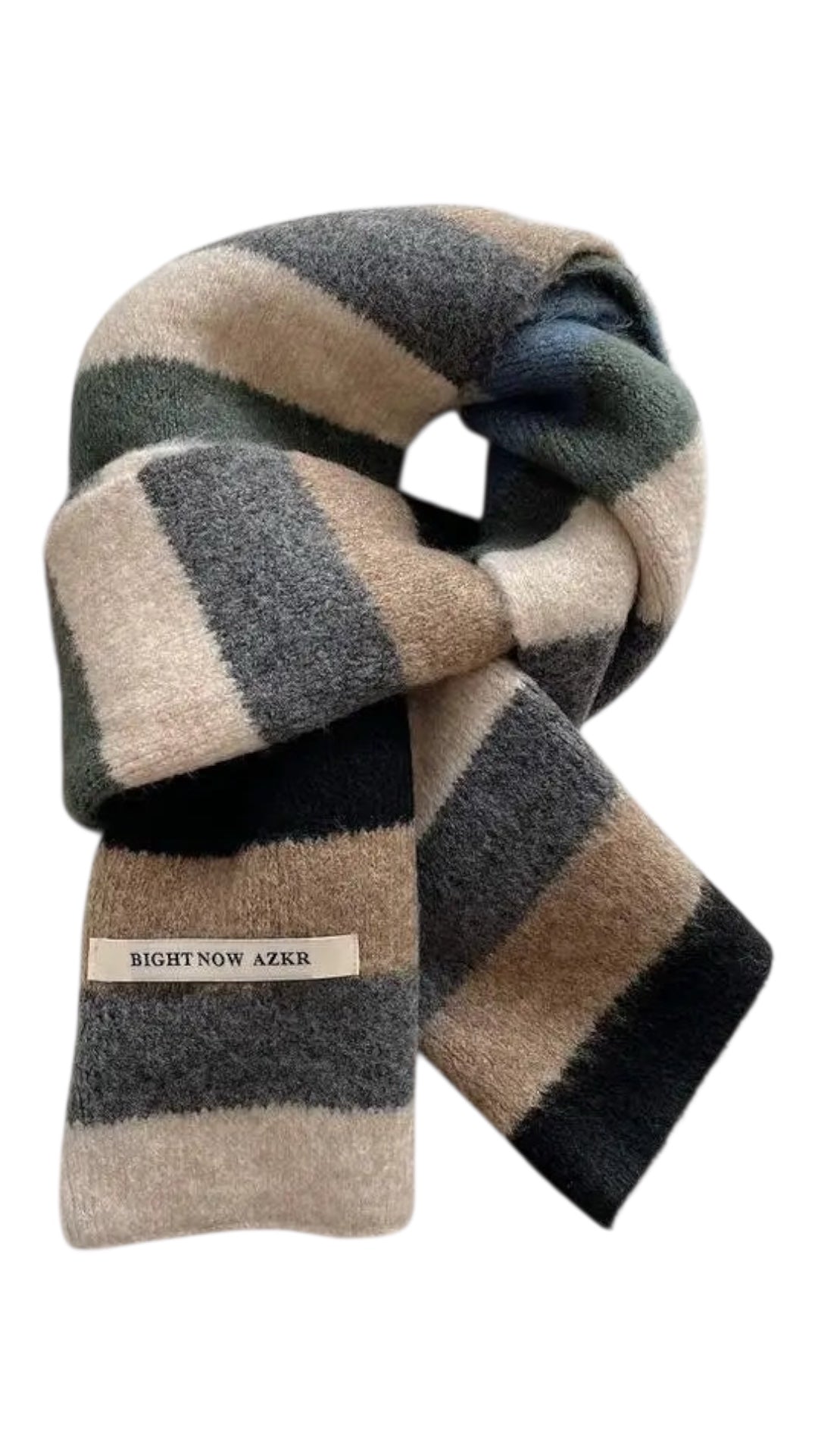 Rainbow Stripes Merino/Mohair Scarf Men And Women