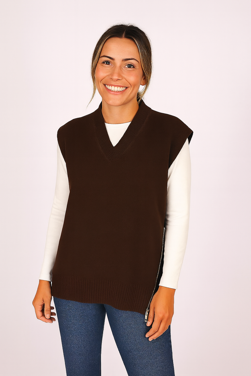 Vest with Side Zip
