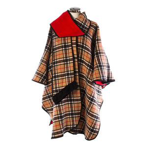 KESTA REVERSIBLE LONG LINE CAPE MADE IN UK
