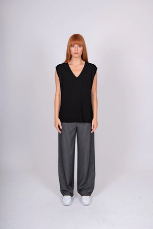 V-NECK CLASSIC VEST BRIDGE & LORD CASHMERE / MERINO