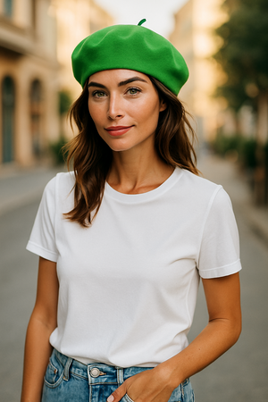 PURE WOOL BERET HAT