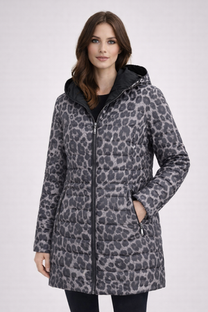 SABENA 3/4 LENGTH PACKAWAY REVERSIBLE DOWN JACKET