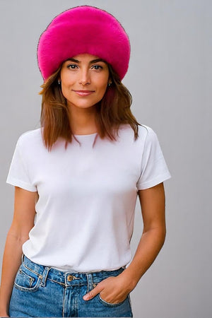 Luxurious Furry Hat & Scarf Set