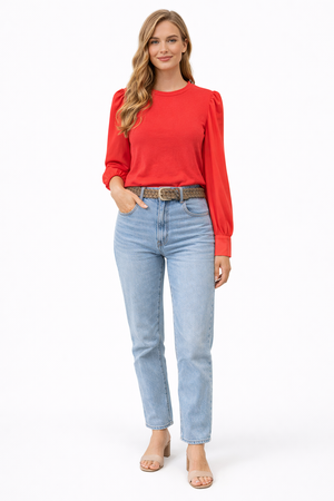 RICH & ROYAL LONG SLEEVE PUFF SLEEVES