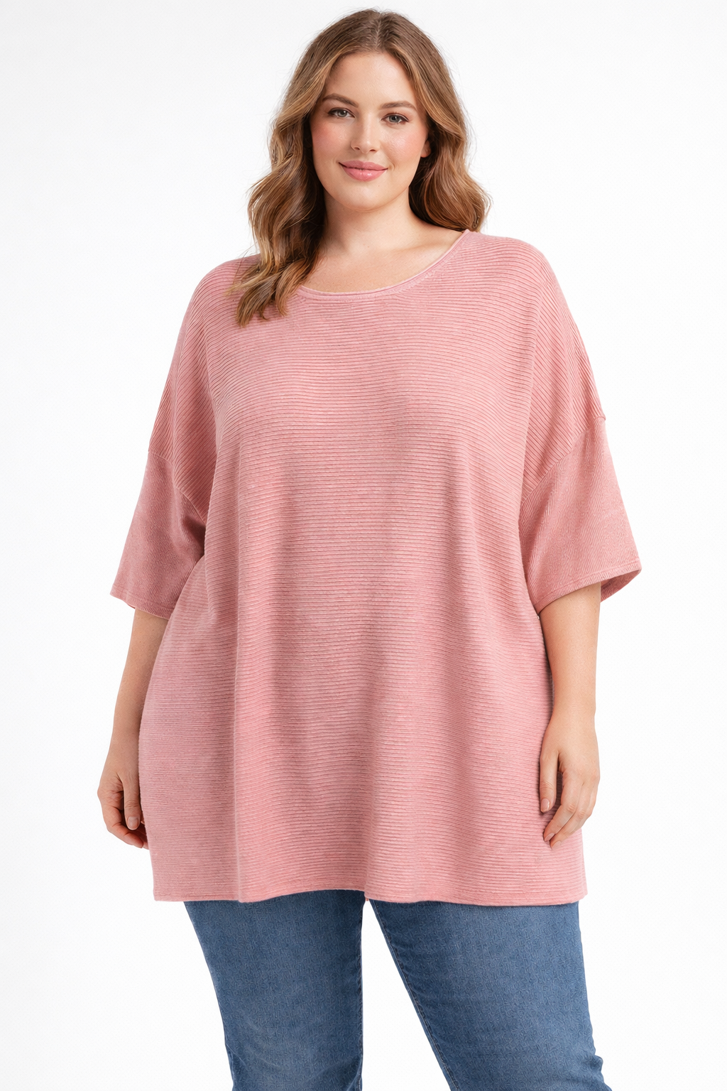 Fields Women Ribbed 3/4 Sleeve Pullover