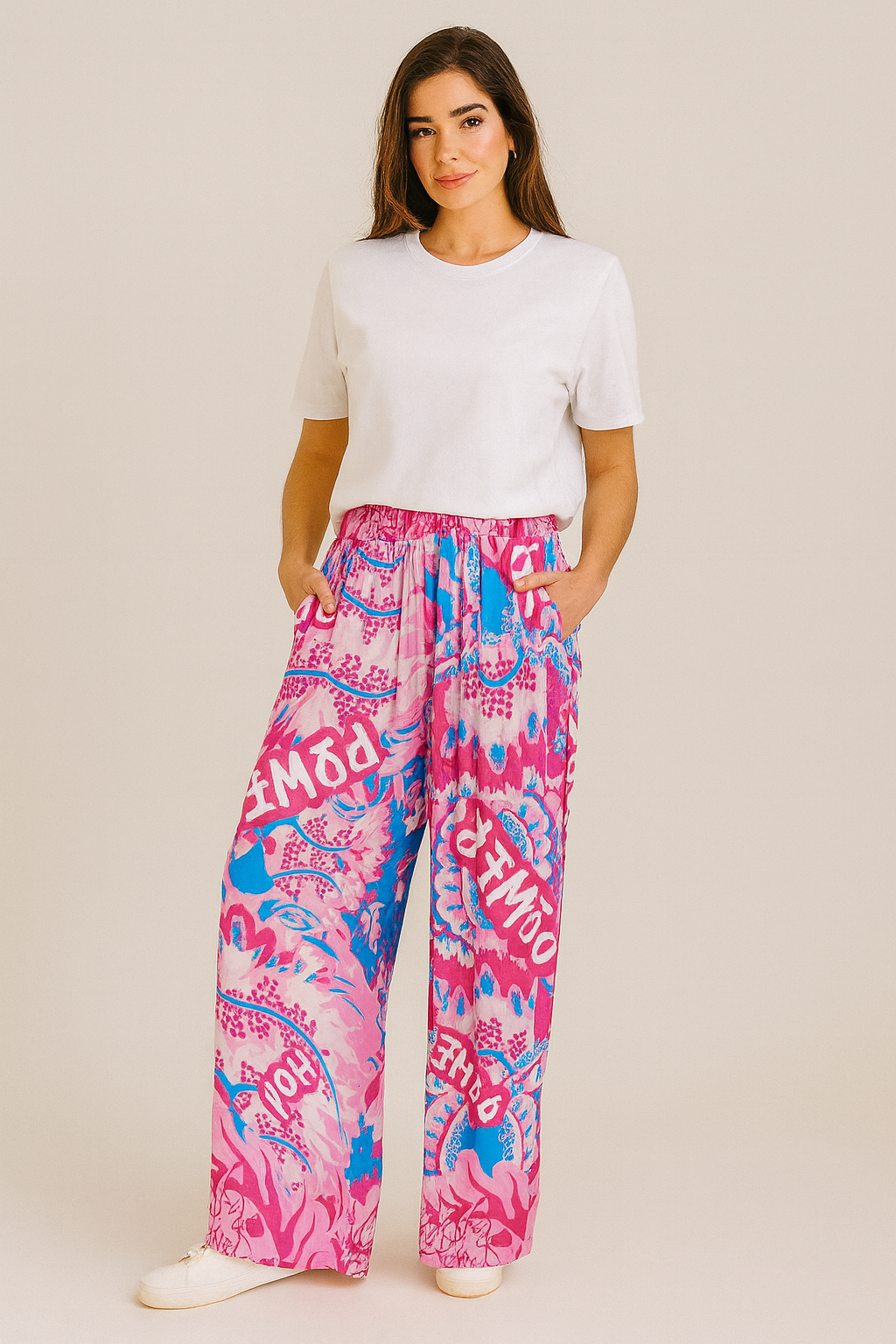 MISS GOODLIFE WEITE PANTS POWER