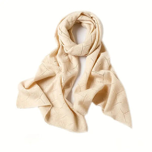 Unisex Luxury Soft Ribbed Pure Cashmere Scarf