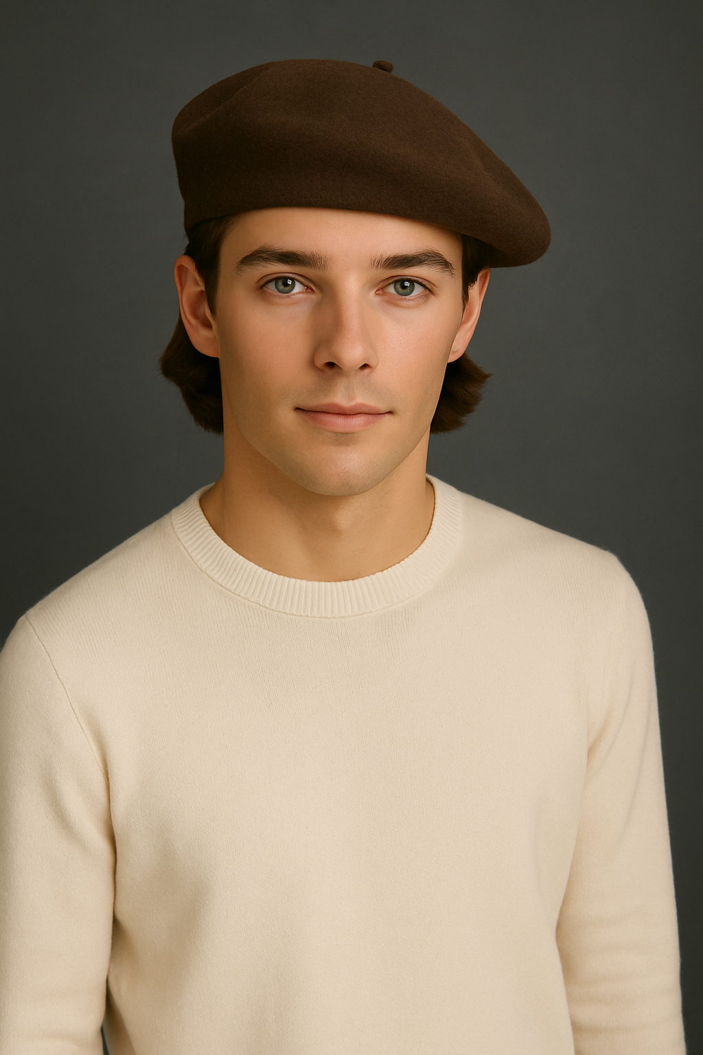 EXTRA FINE PURE WOOL BERET HAT
