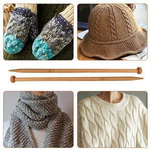 Wooden Knitting Needle Set