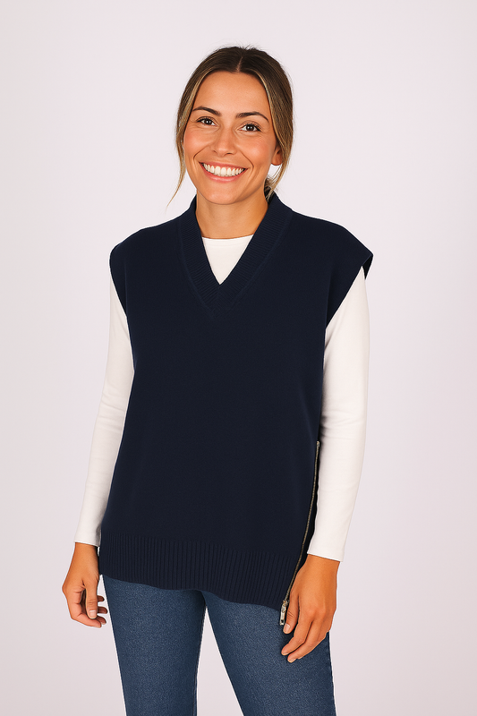 Vest with Side Zip