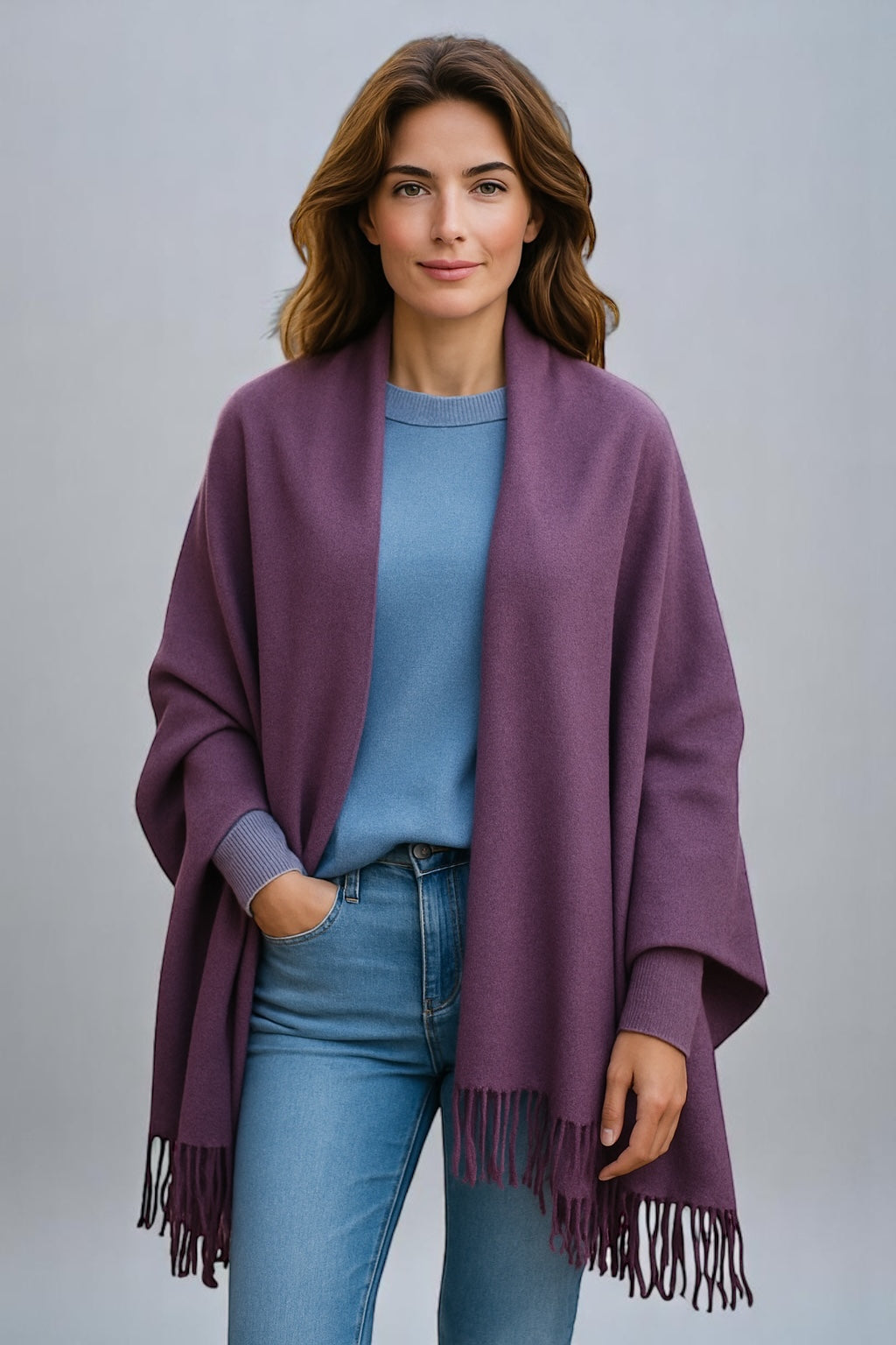 UGG Pure wool shawl/ Scarf /wrap reversible
