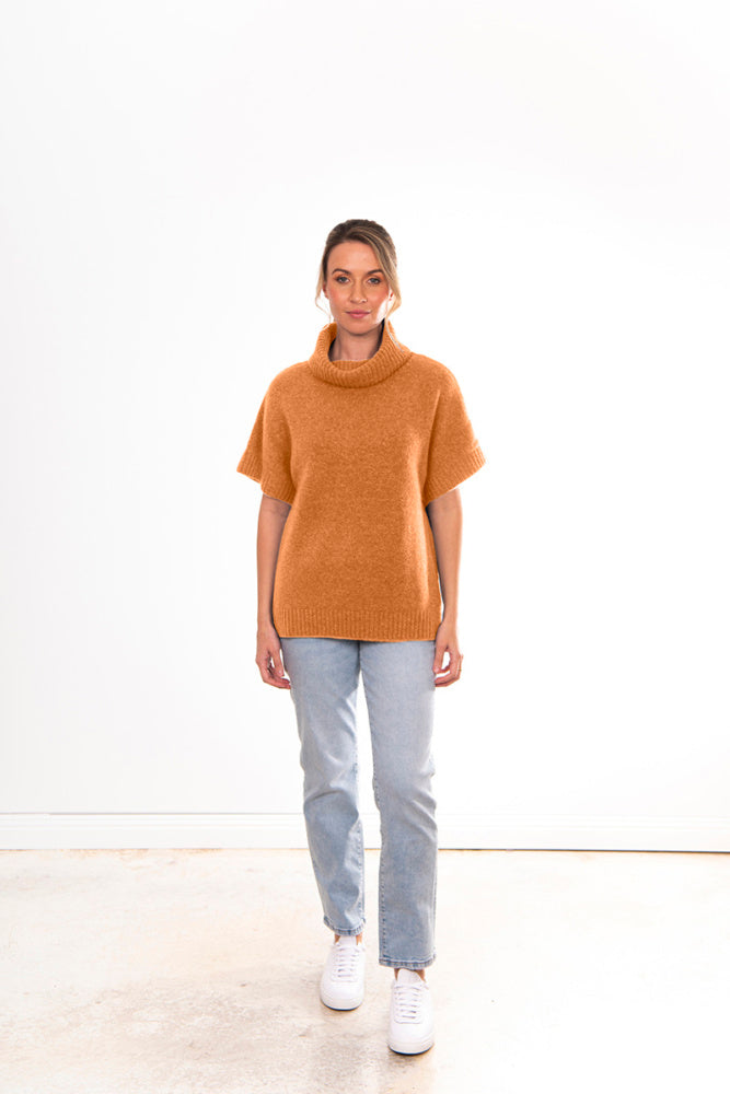 ROLL NECK SLOUCH VEST