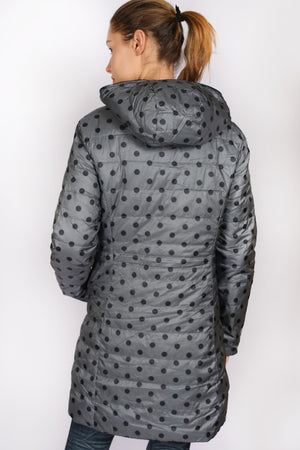 SABENA 3/4 LENGTH PACKAWAY REVERSIBLE DOWN JACKET