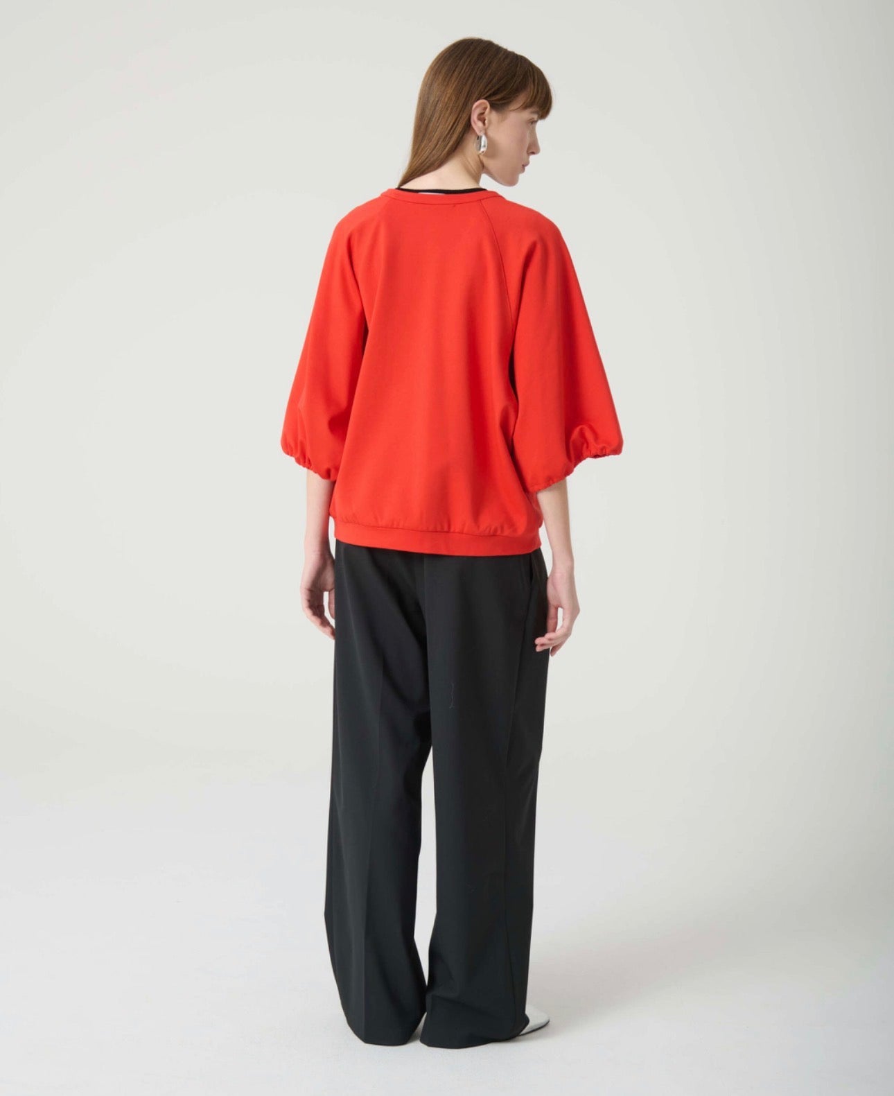 BEATRICE Milan stich sweatshirt Tomato