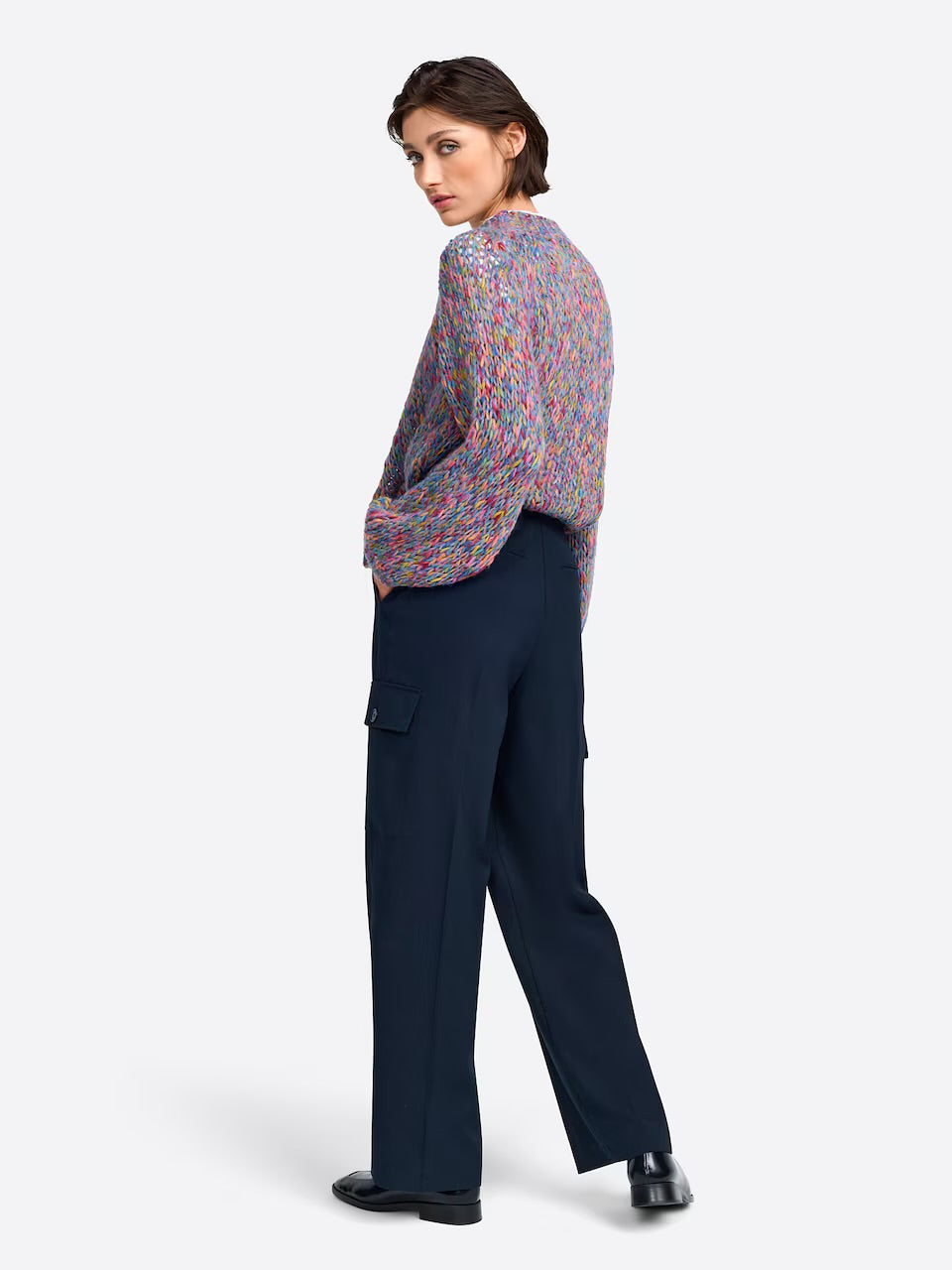RICH & ROYAL CARGO PANTS WITH PLEAT